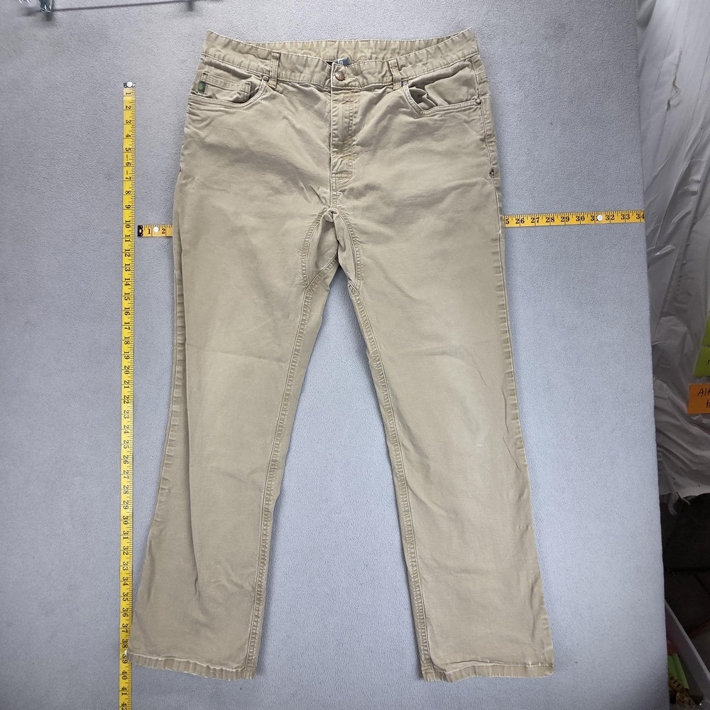 Stio Pants Mens 38x31 Beige Rivet Canvas Stretch 5 Pocket Casual Khaki Chino